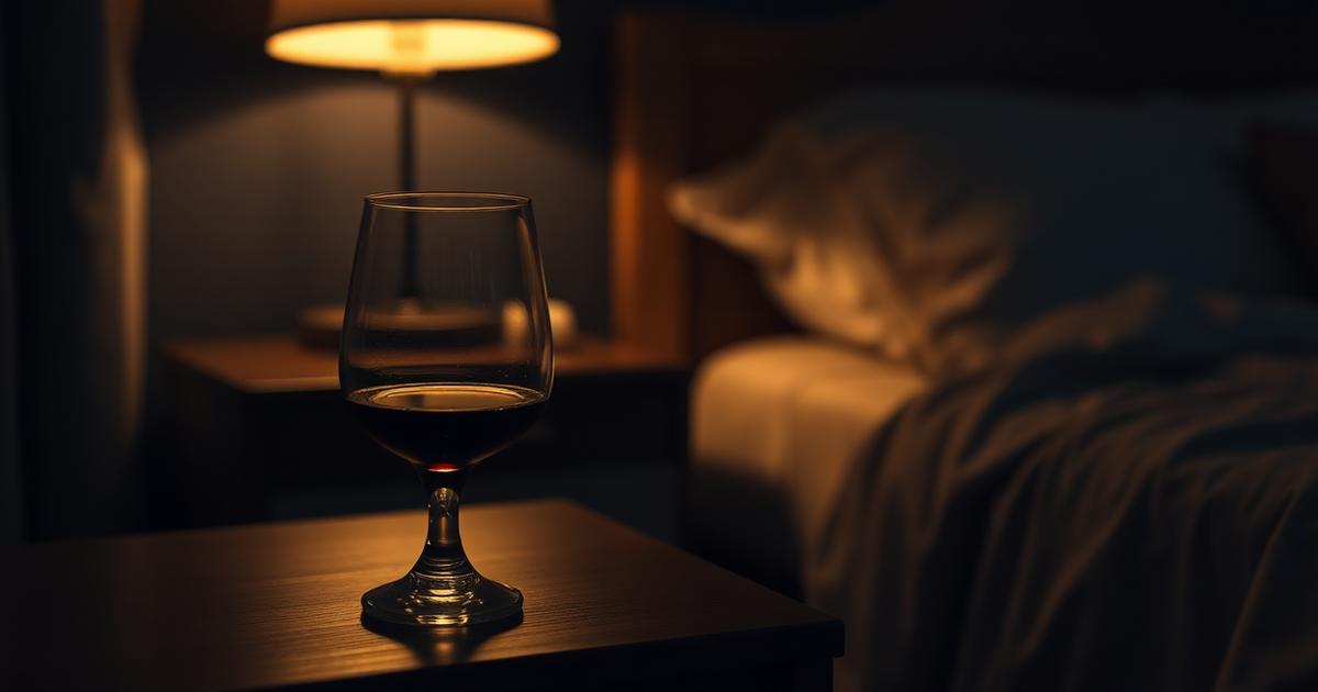 Illustration for Alcohol and Sleep: Why the Nightcap Backfires